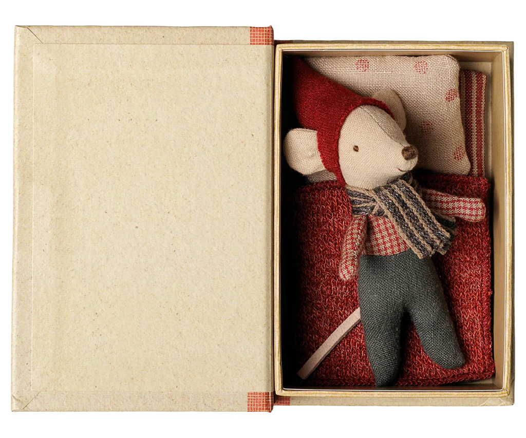 PRE-ORDER: Maileg Christmas Mouse, Baby in Book (Estimated Arrival Early September)