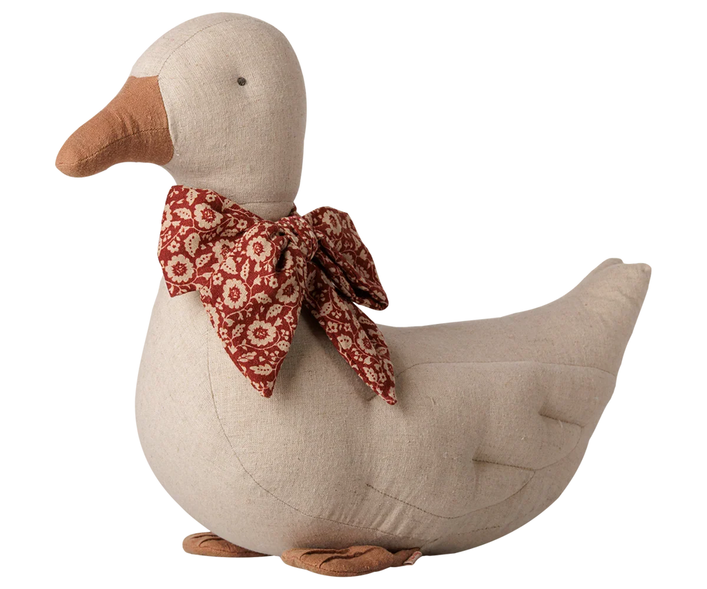 PRE-ORDER: Maileg Duck with Bow - Sand (Estimated Arrival Mid September)