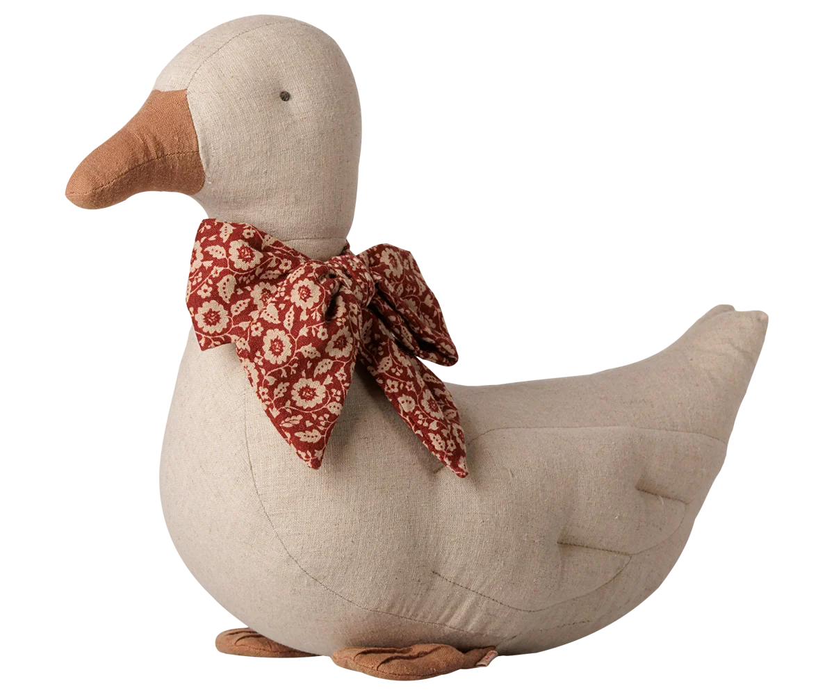 PRE-ORDER: Maileg Duck with Bow - Sand (Estimated Arrival Mid September)