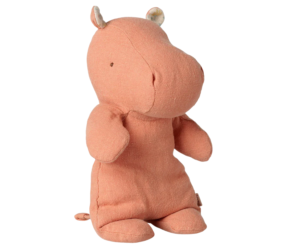 PRE-ORDER: Maileg Safari Friends, Hippo, Small - Dusty Coral (Estimated Arrival Early November)