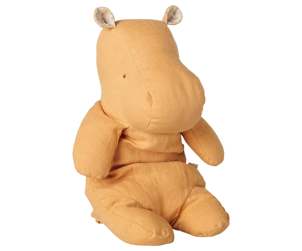 PRE-ORDER: Maileg Safari Friends, Hippo, Medium - Vintage Yellow (Estimated Arrival Early November)