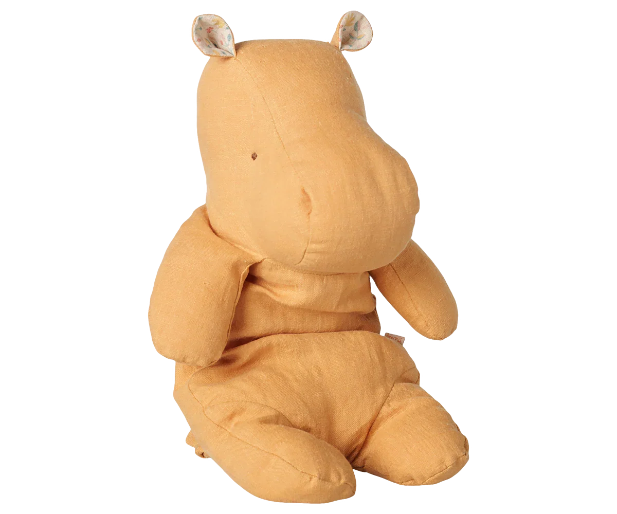 PRE-ORDER: Maileg Safari Friends, Hippo, Medium - Vintage Yellow (Estimated Arrival Early November)