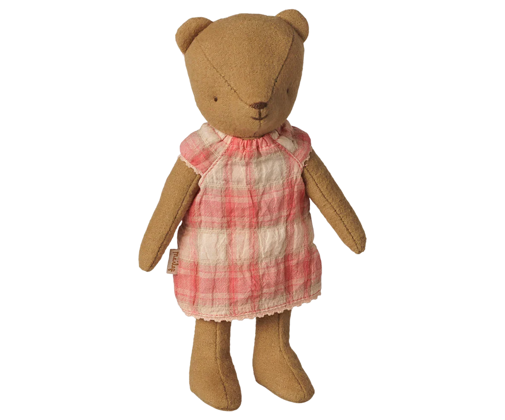 PRE-ORDER: Maileg Dress, Teddy Junior - Coral (Estimated Arrival Early November)