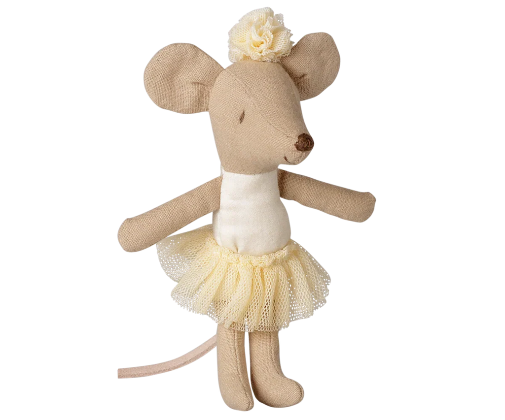 PRE-ORDER: Maileg Ballerina Mouse, Little Sister - Off White (Estimated Arrival Mid September)