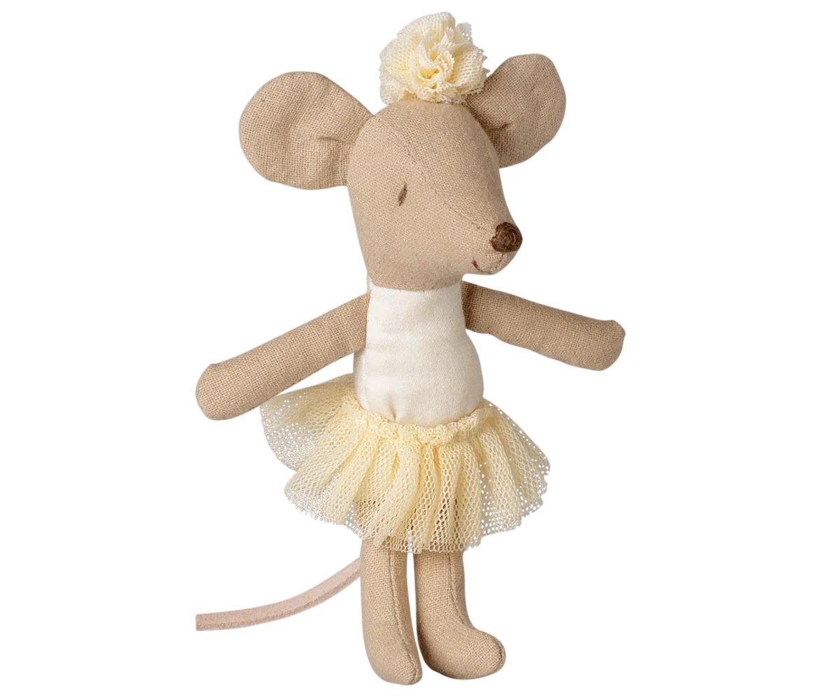 PRE-ORDER: Maileg Ballerina Mouse, Little Sister - Off White (Estimated Arrival Mid September)