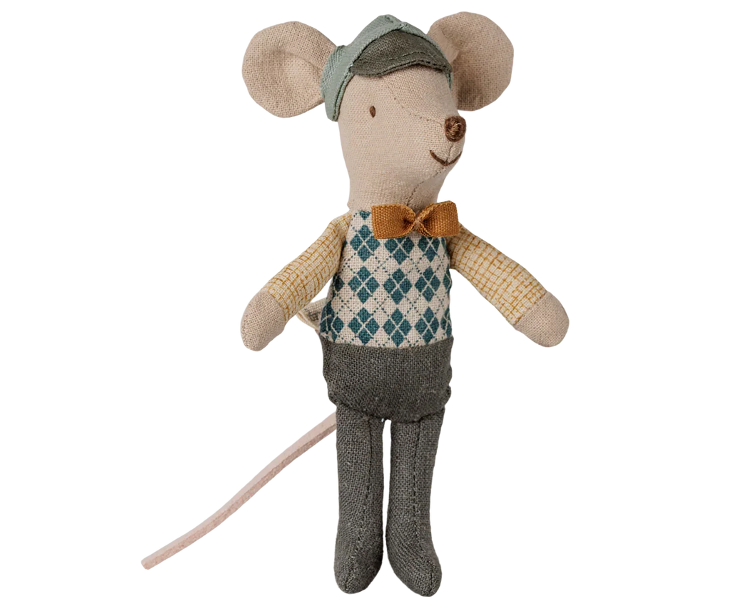 PRE-ORDER: Maileg Driver Mouse, Little Brother (Estimated Arrival Early September)