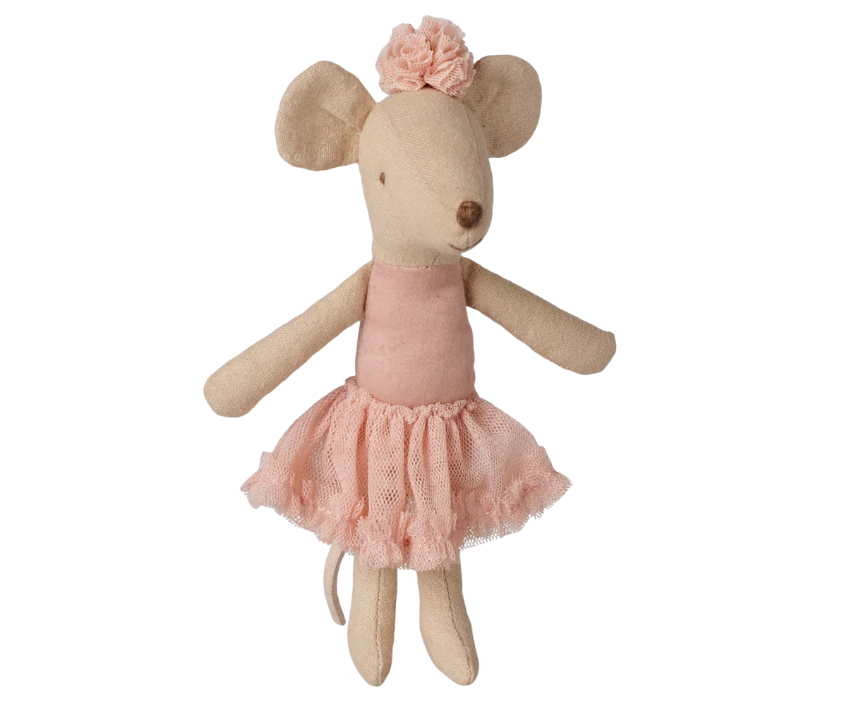PRE-ORDER: Maileg Ballerina Mouse, Big Sister - Light Heather (Estimated Arrival Mid September)