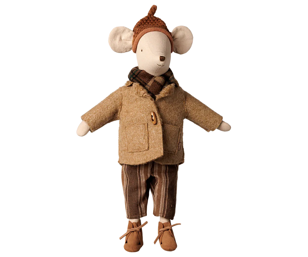 PRE-ORDER: Maileg Jacket and Scarf - Medium Mouse (Estimated Arrival Early November)
