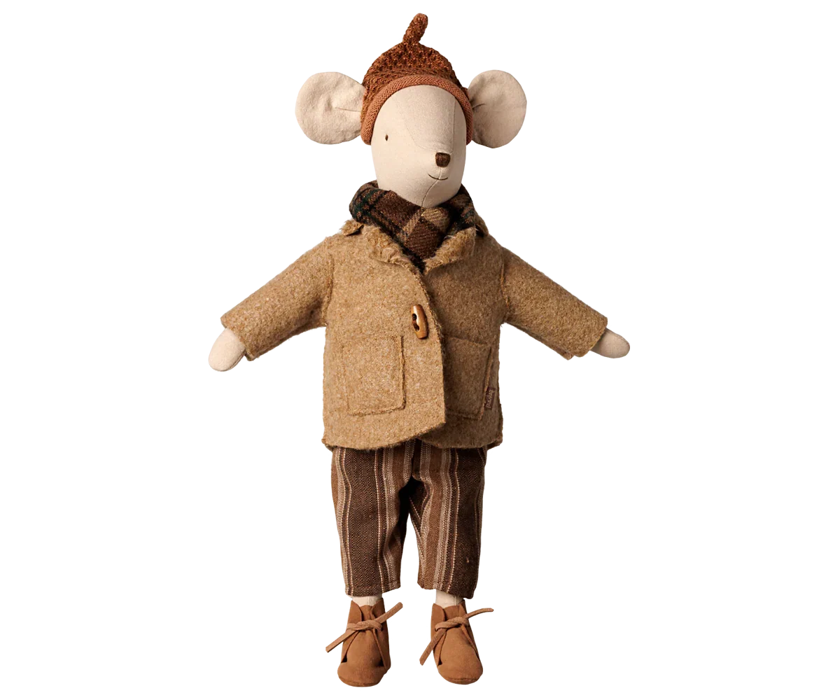 PRE-ORDER: Maileg Jacket and Scarf - Medium Mouse (Estimated Arrival Early November)