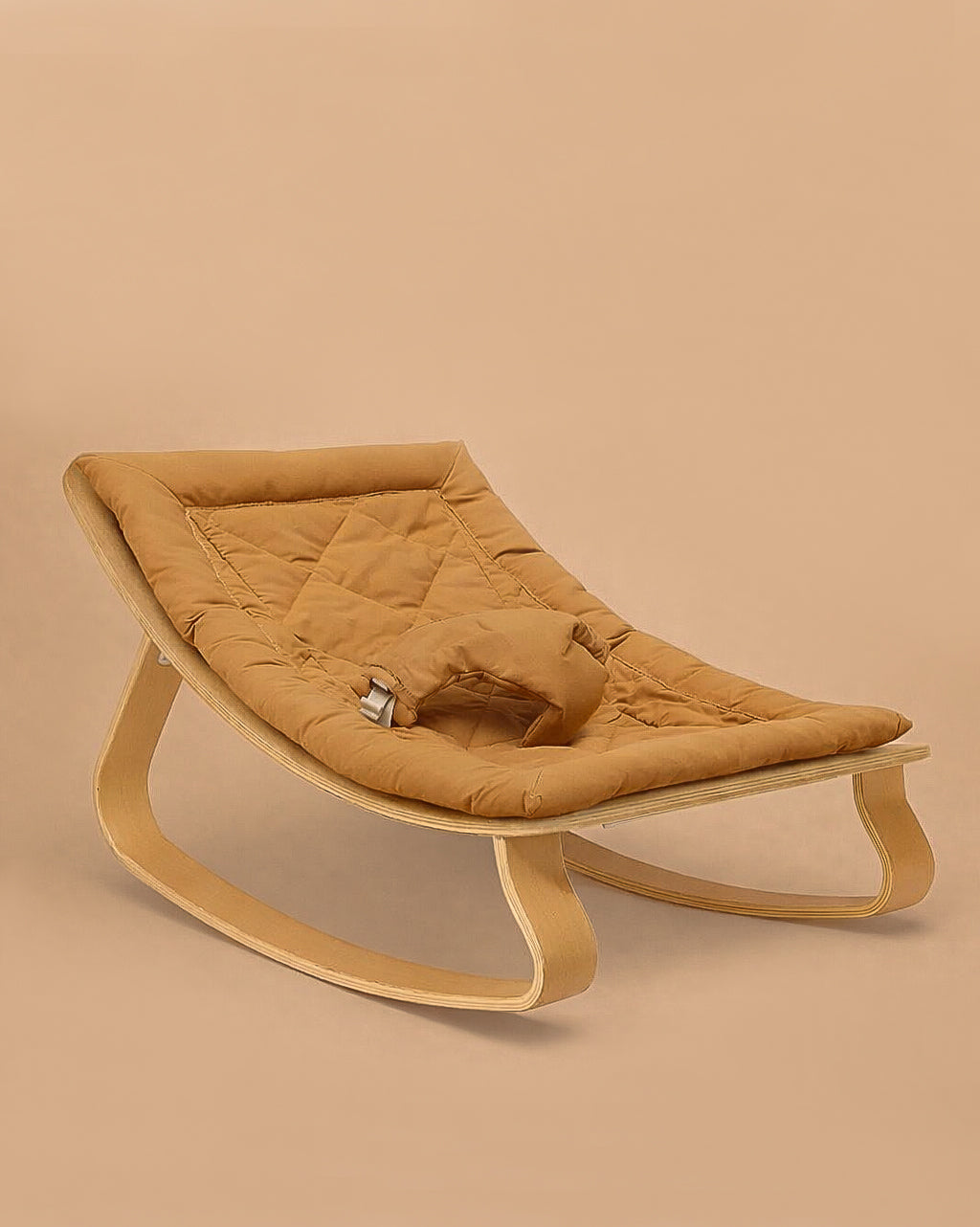 Charlie Crane LEVO Baby Rocker with Camel Cushion
