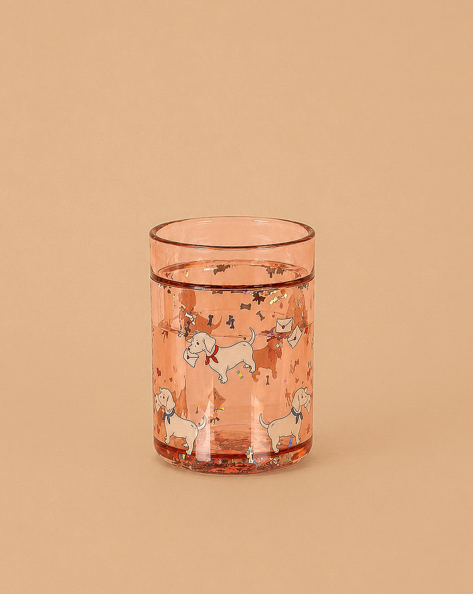 Konges Sloejd Glitter Cup - Woof Letter Rose (Single)