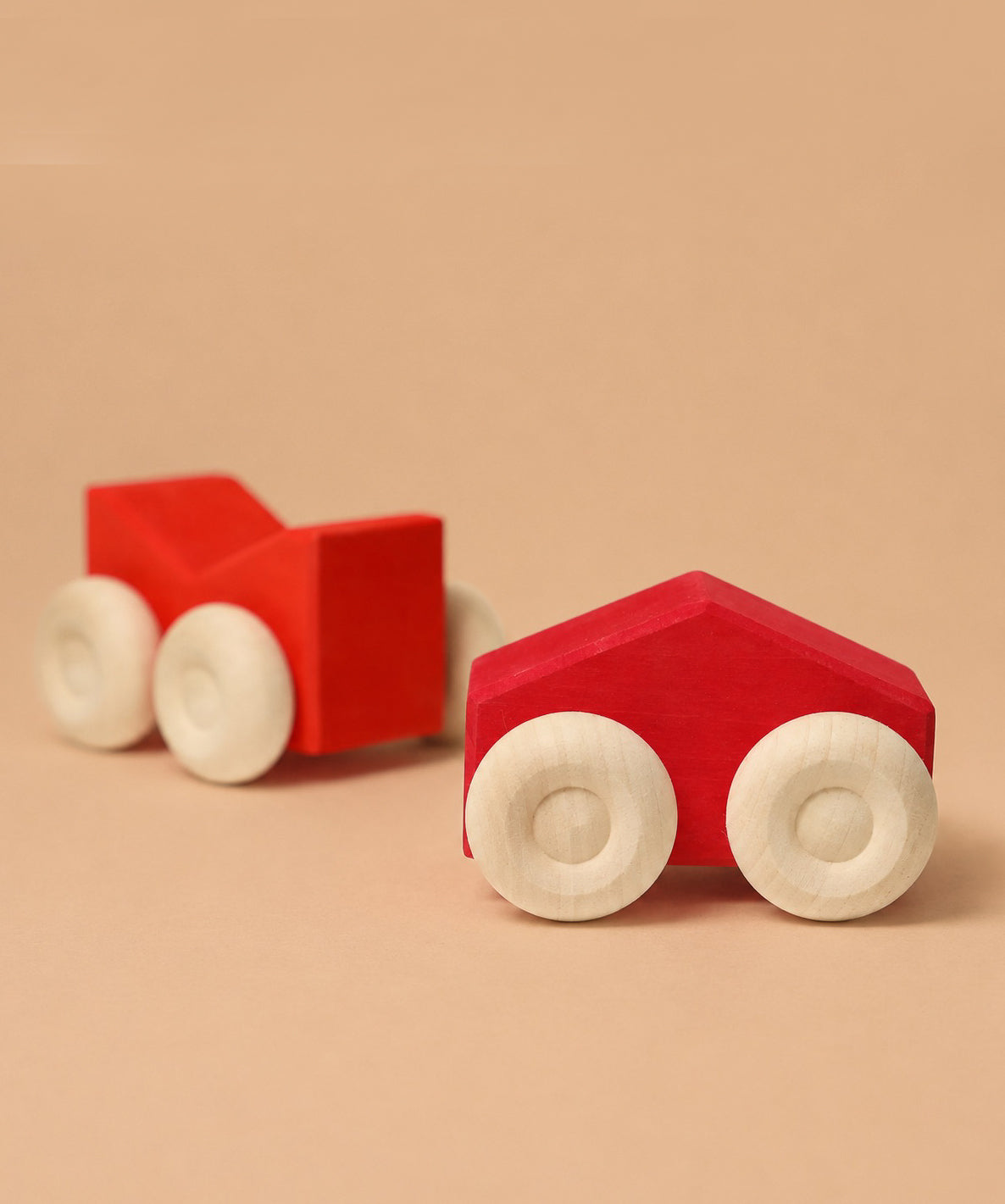 Grimm's Stacking Cars - Red