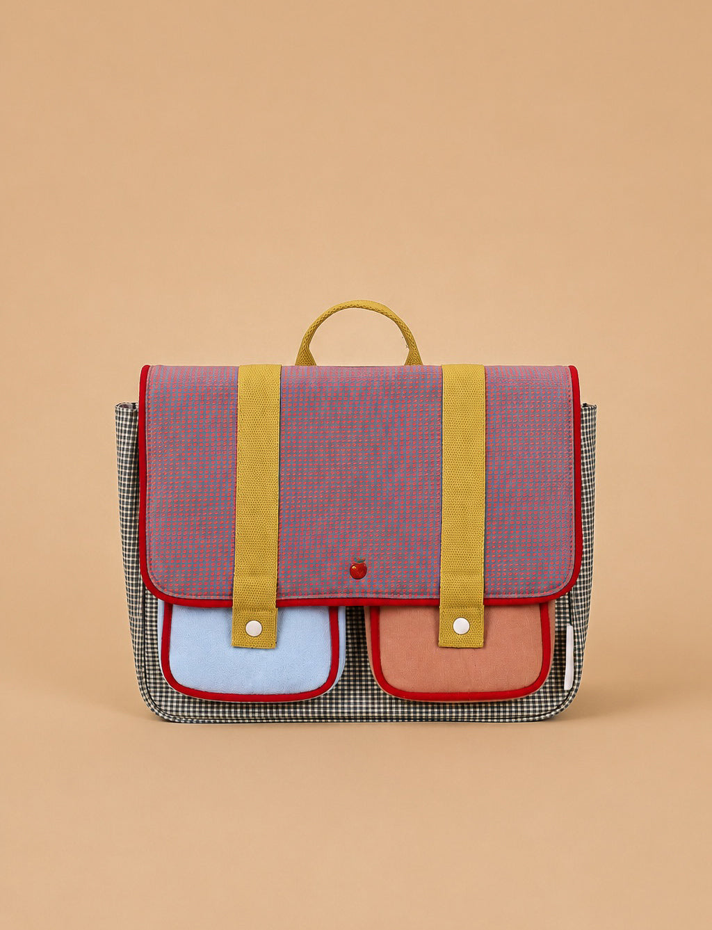 Sticky Lemon School Bag | Lemon Tree | Gingham Midnight + Moon