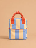 Sticky Lemon Backpack Small | Stripes | Cloud Blue + Twiggy Beige