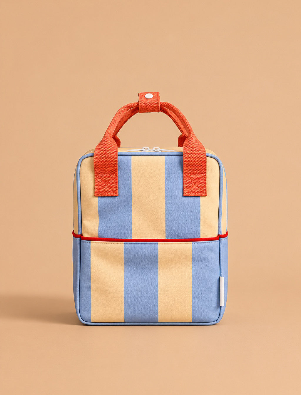 Sticky Lemon Backpack Small | Stripes | Cloud Blue + Twiggy Beige