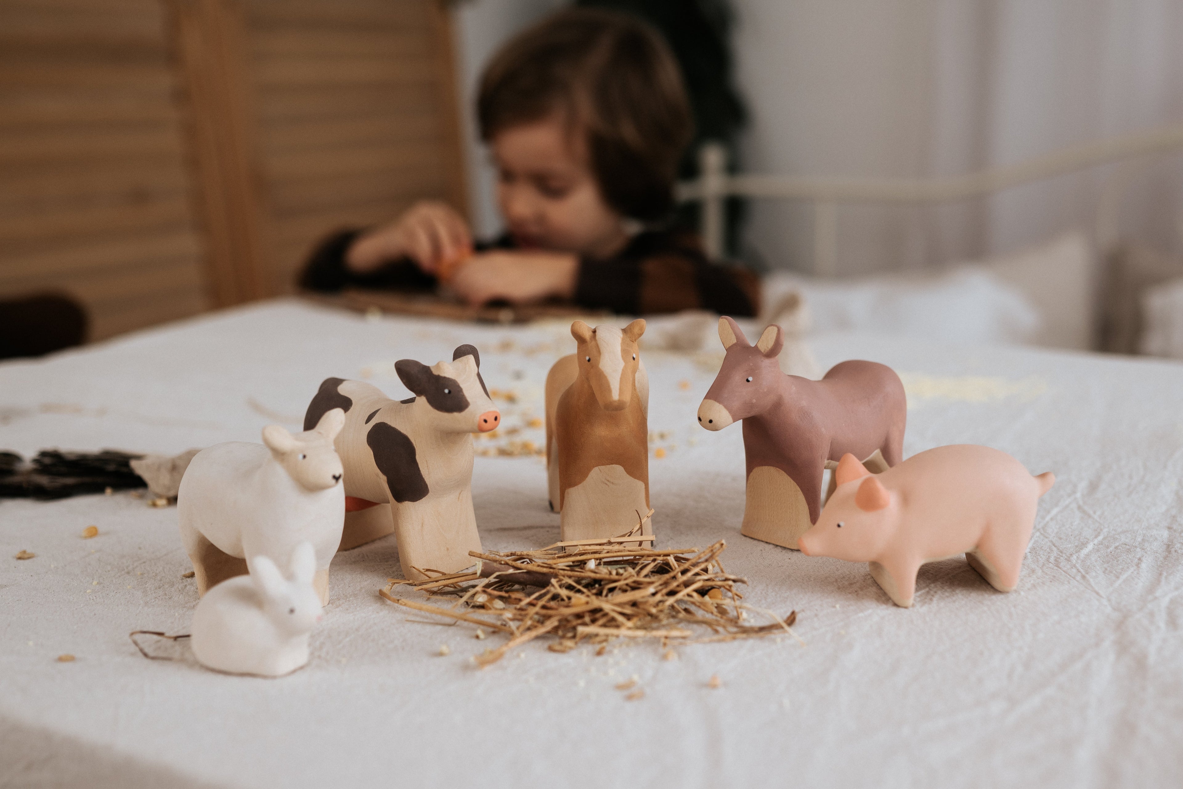 Handmade Wooden Donkey