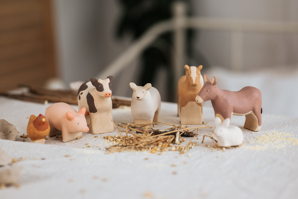 Handmade Wooden Sheep