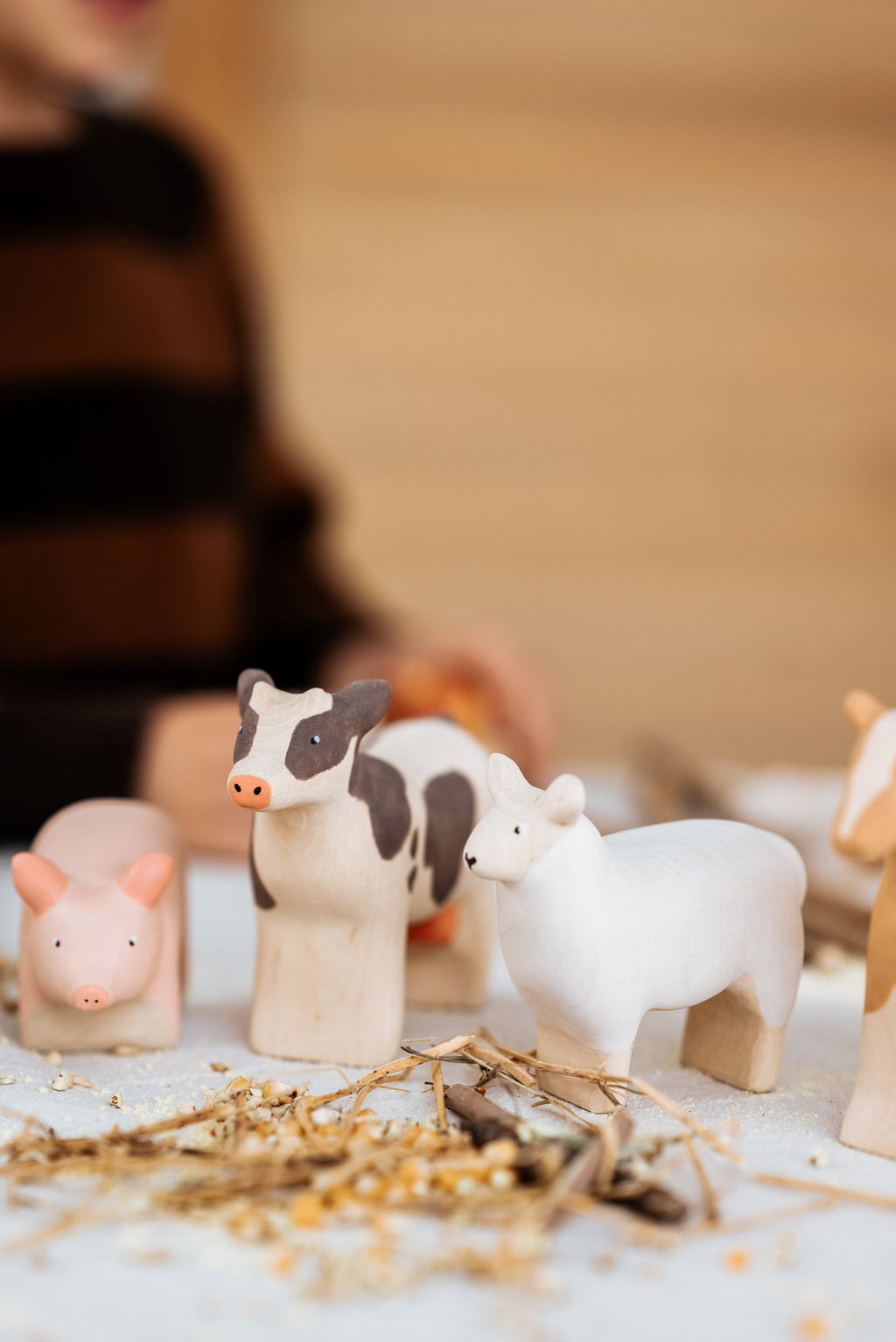 Handmade Wooden Sheep