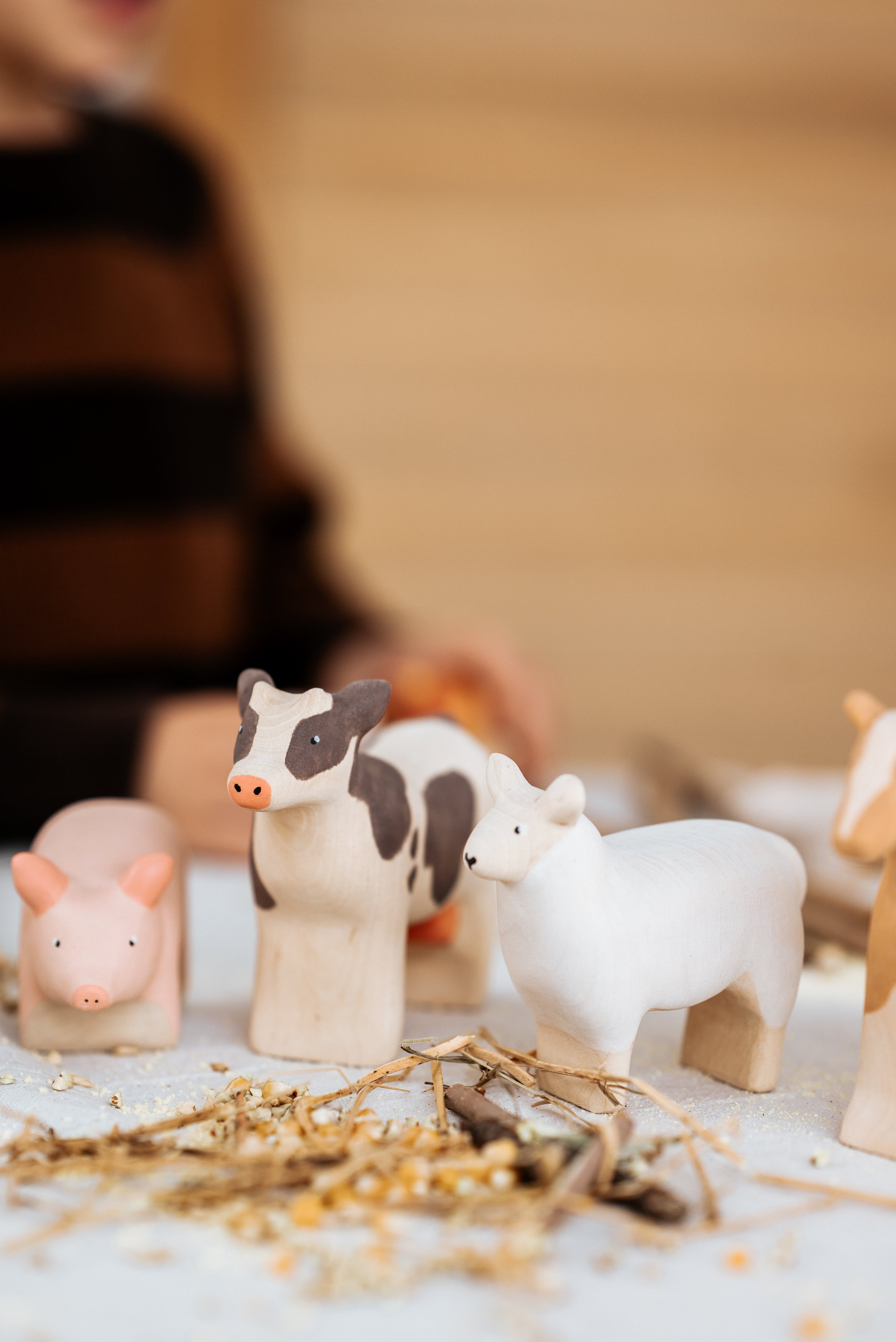 Handmade Wooden Sheep