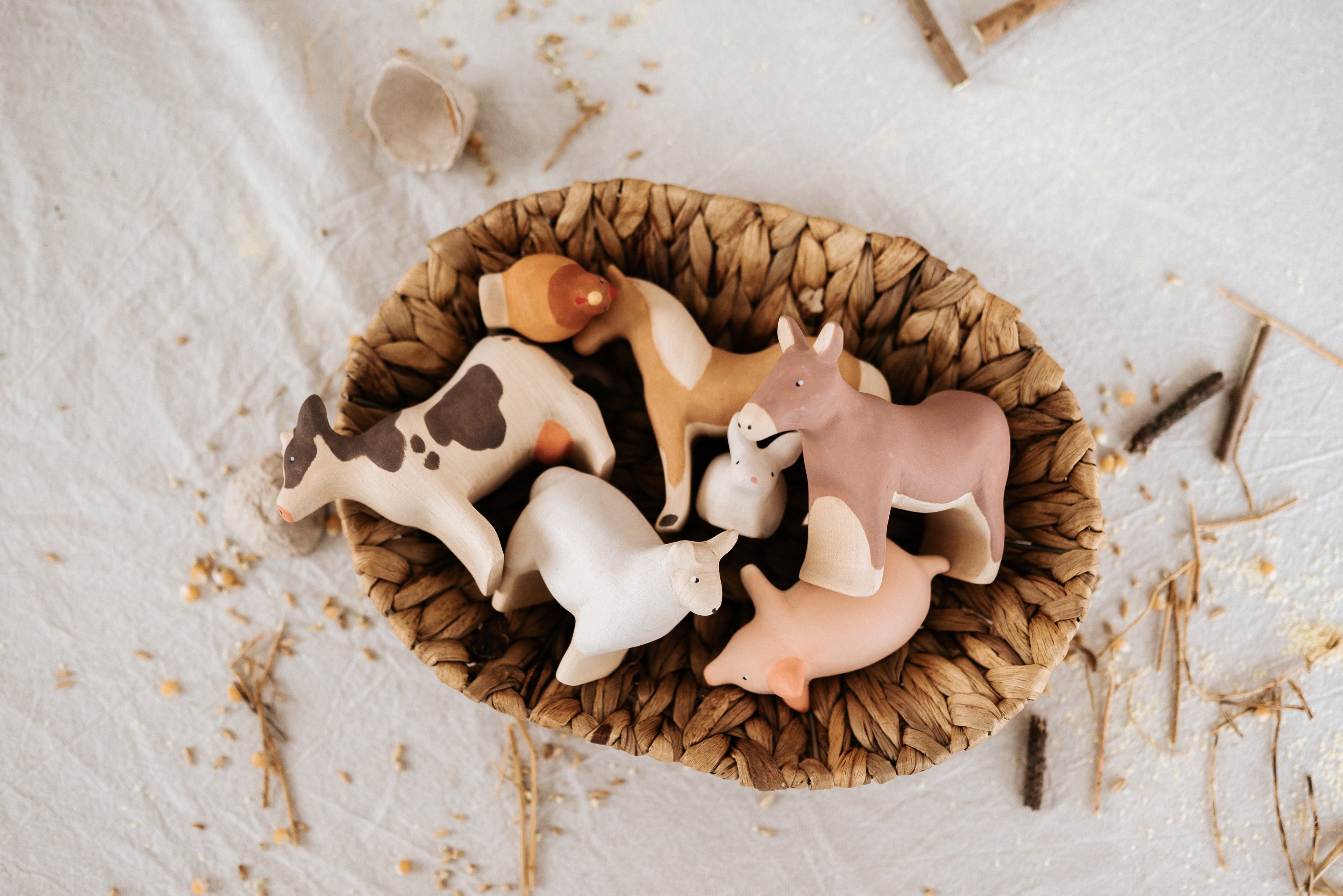 Handmade Wooden Sheep