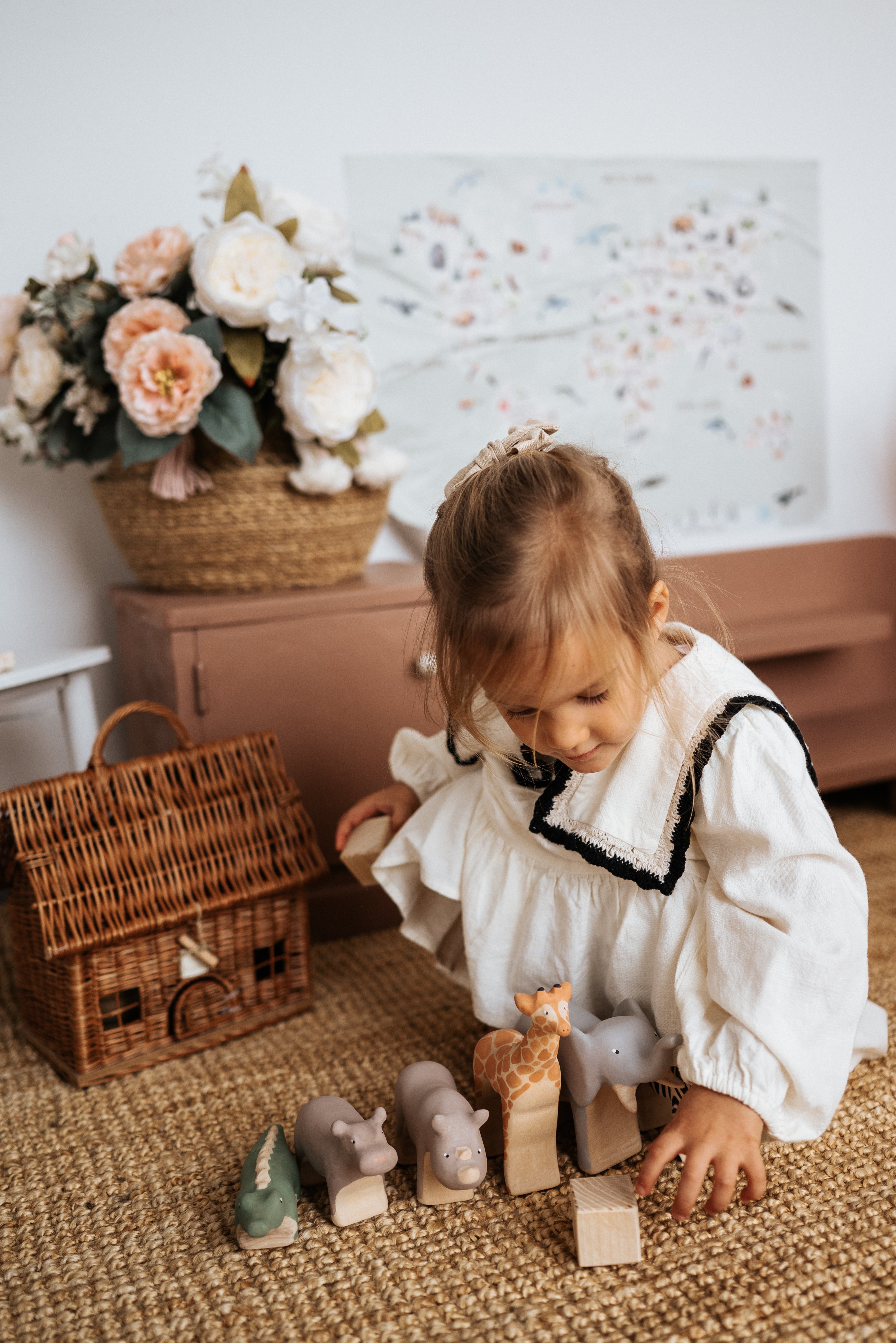 Handmade Wooden Hippo