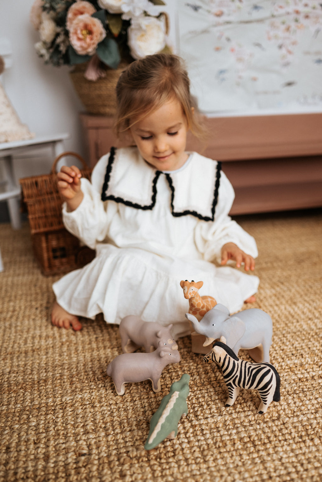 Handmade Wooden Hippo