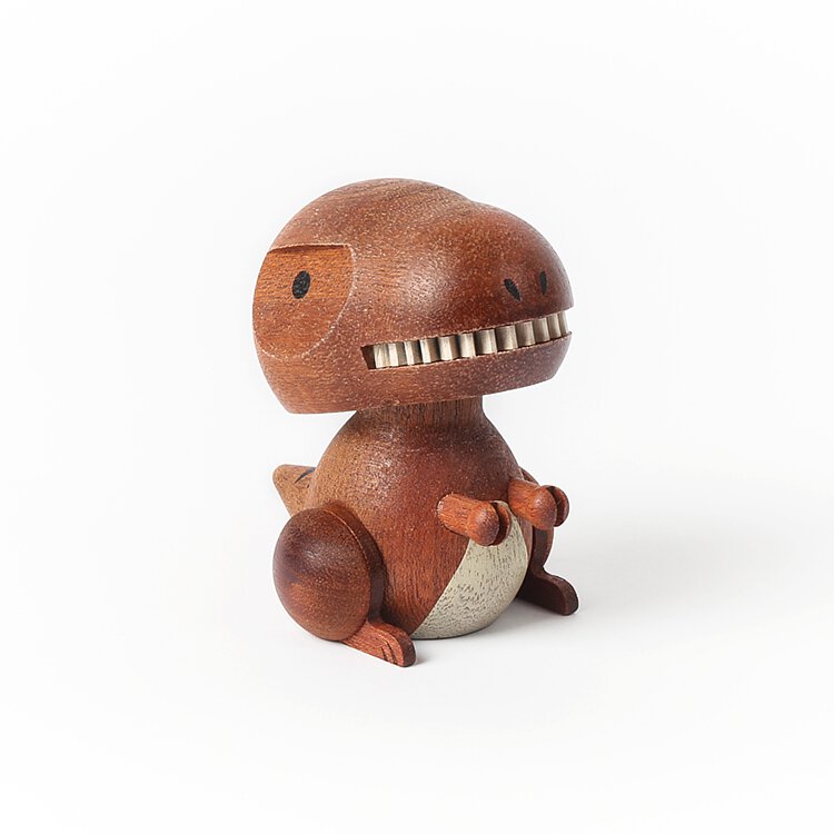 Wooden T-Rex Bobblehead