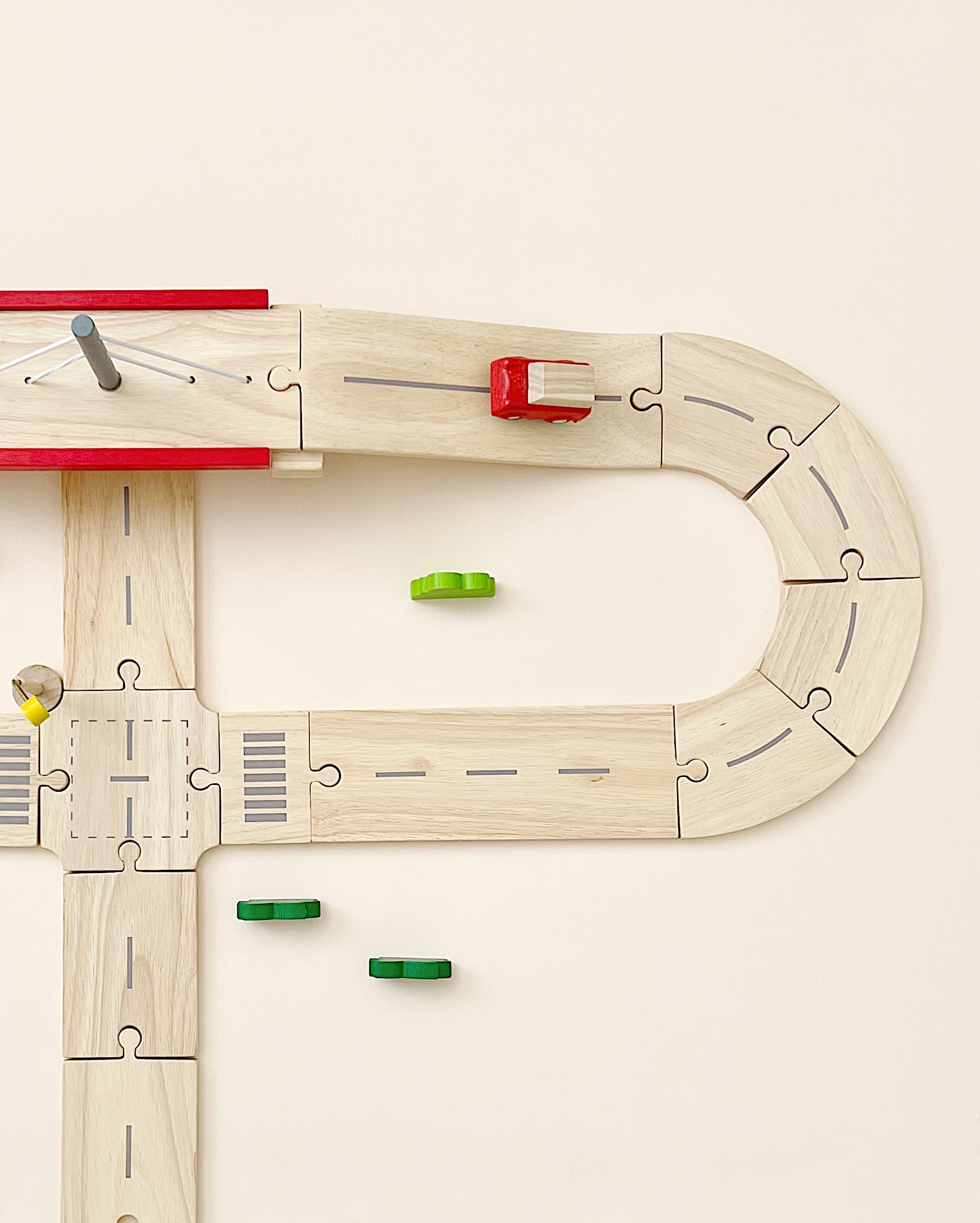 Wooden Road System Deluxe