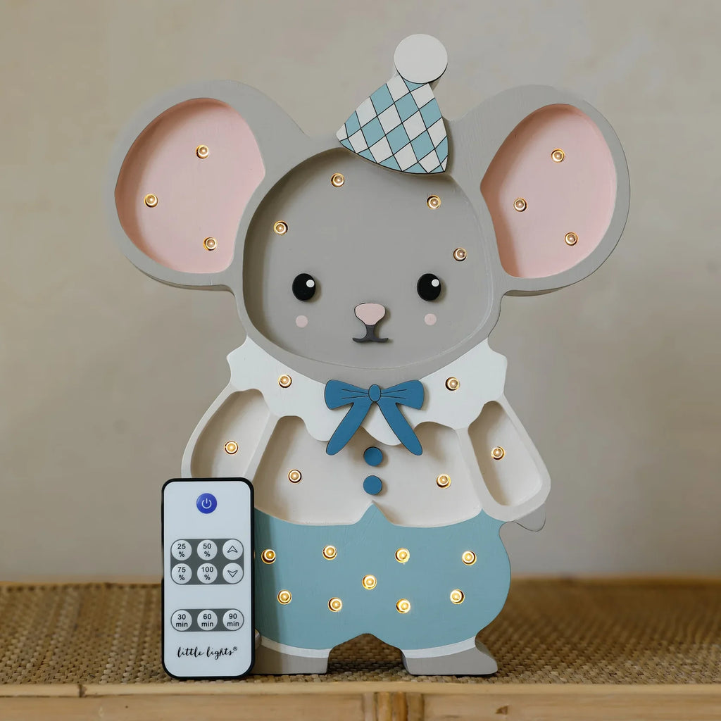Handmade Wooden Lamp - Felix The Mouse