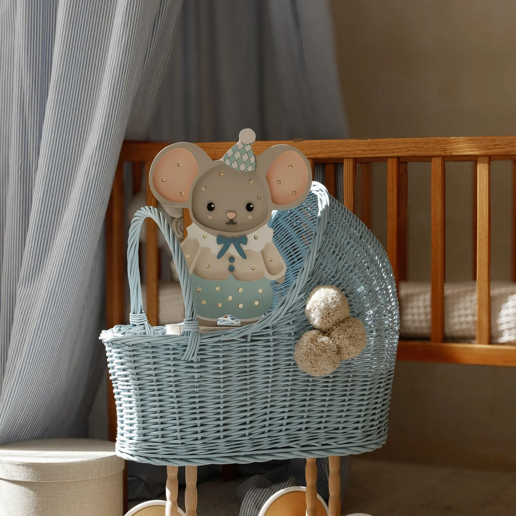 Handmade Wooden Lamp - Felix The Mouse