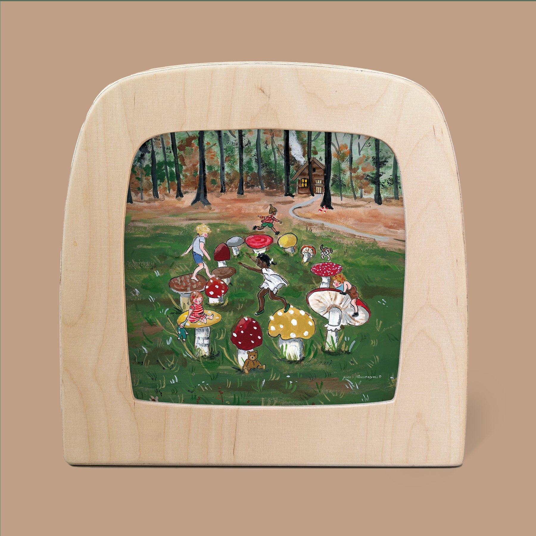 Silhouette Only - Toadstool Dance Silhouette for Toverlux Lamp