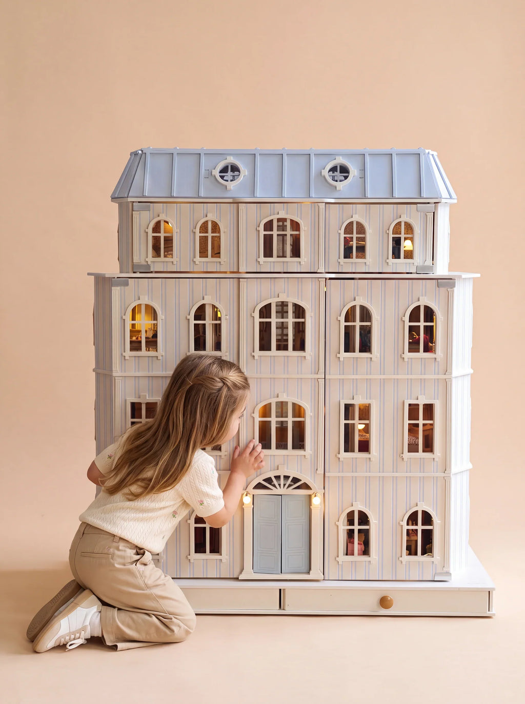 Fully Furnished Dollhouse With Lights, House of Monaco (ships mid-September)