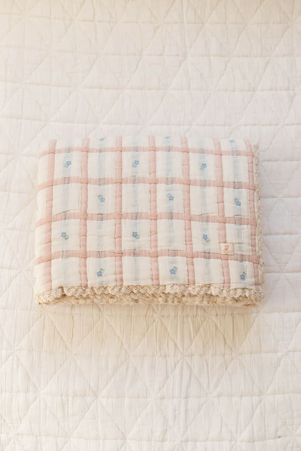 Organic Cotton Twin Size Quilt - Meadow