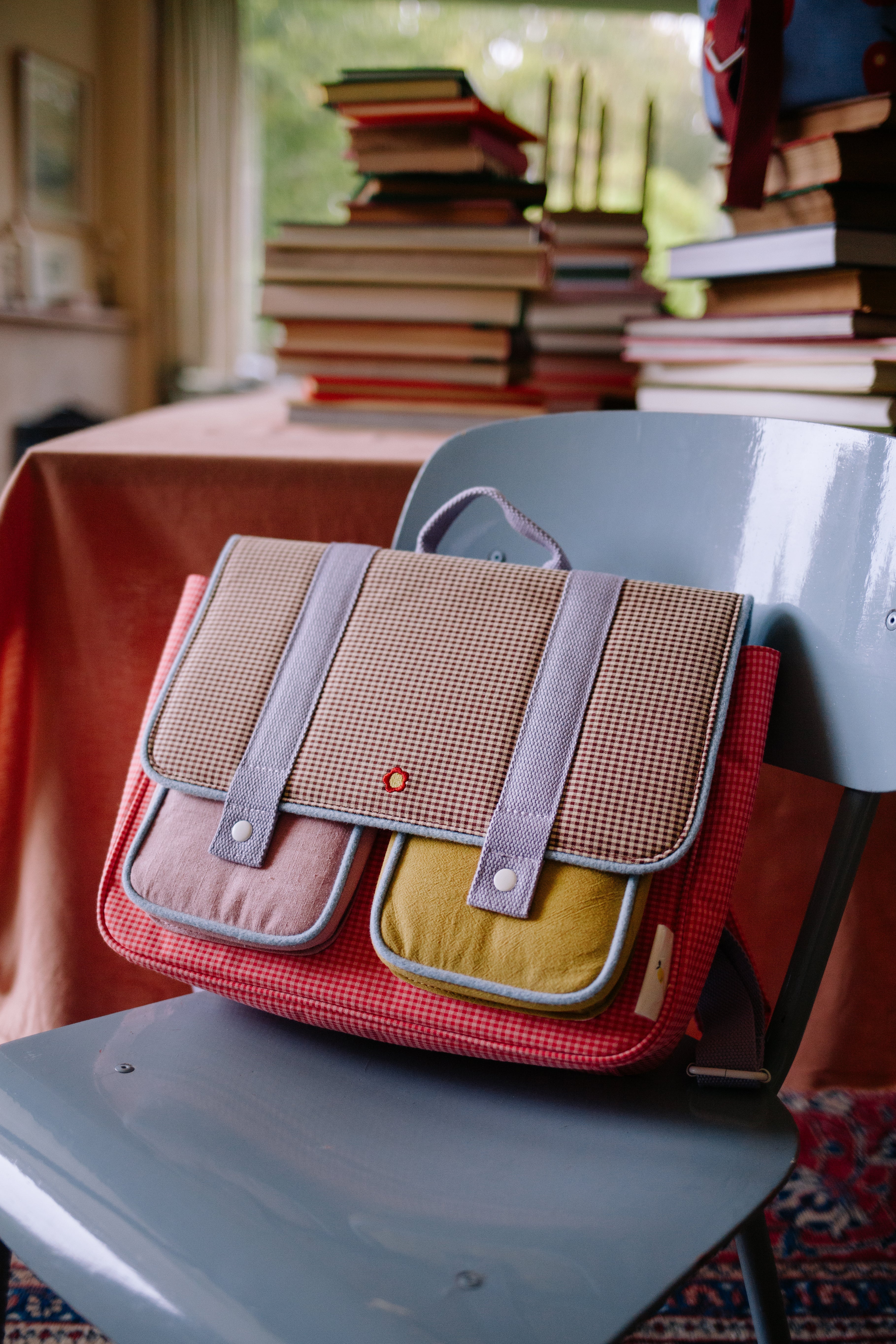 Sticky Lemon School Bag | Lemon Tree | Gingham Flower + Rose