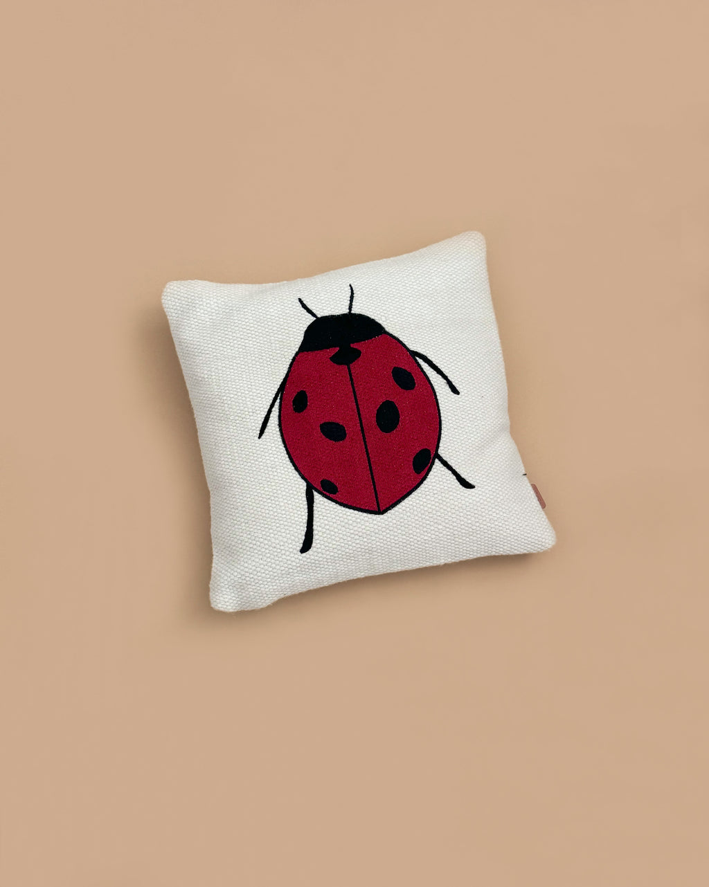 Ferm Living Forest Embroidered Cushion - Ladybird