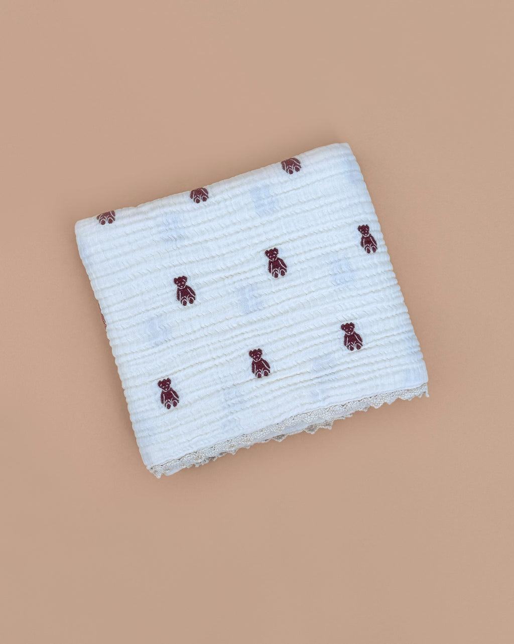Organic Cotton Layered Gauze Pillowcase - Teddy