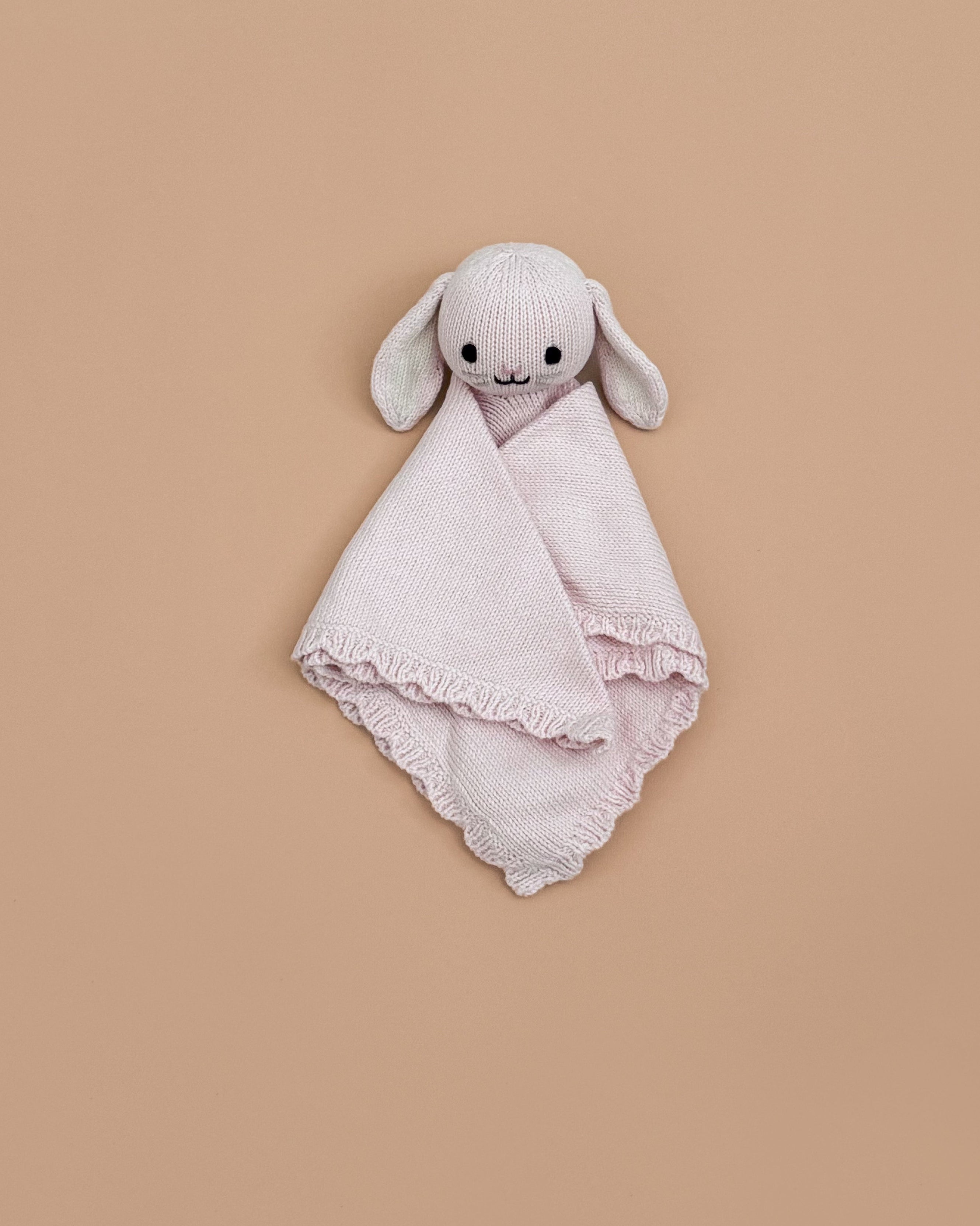 Cuddle + Kind Organic Cotton Baby Bunny Lovey (Blush)