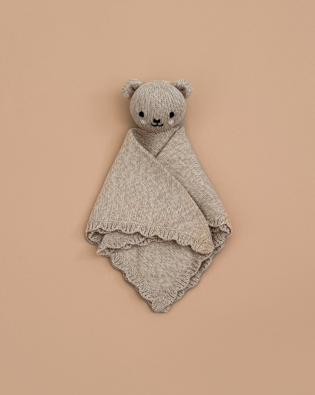 Cuddle + Kind Organic Cotton Baby Bear Lovey (Honey)