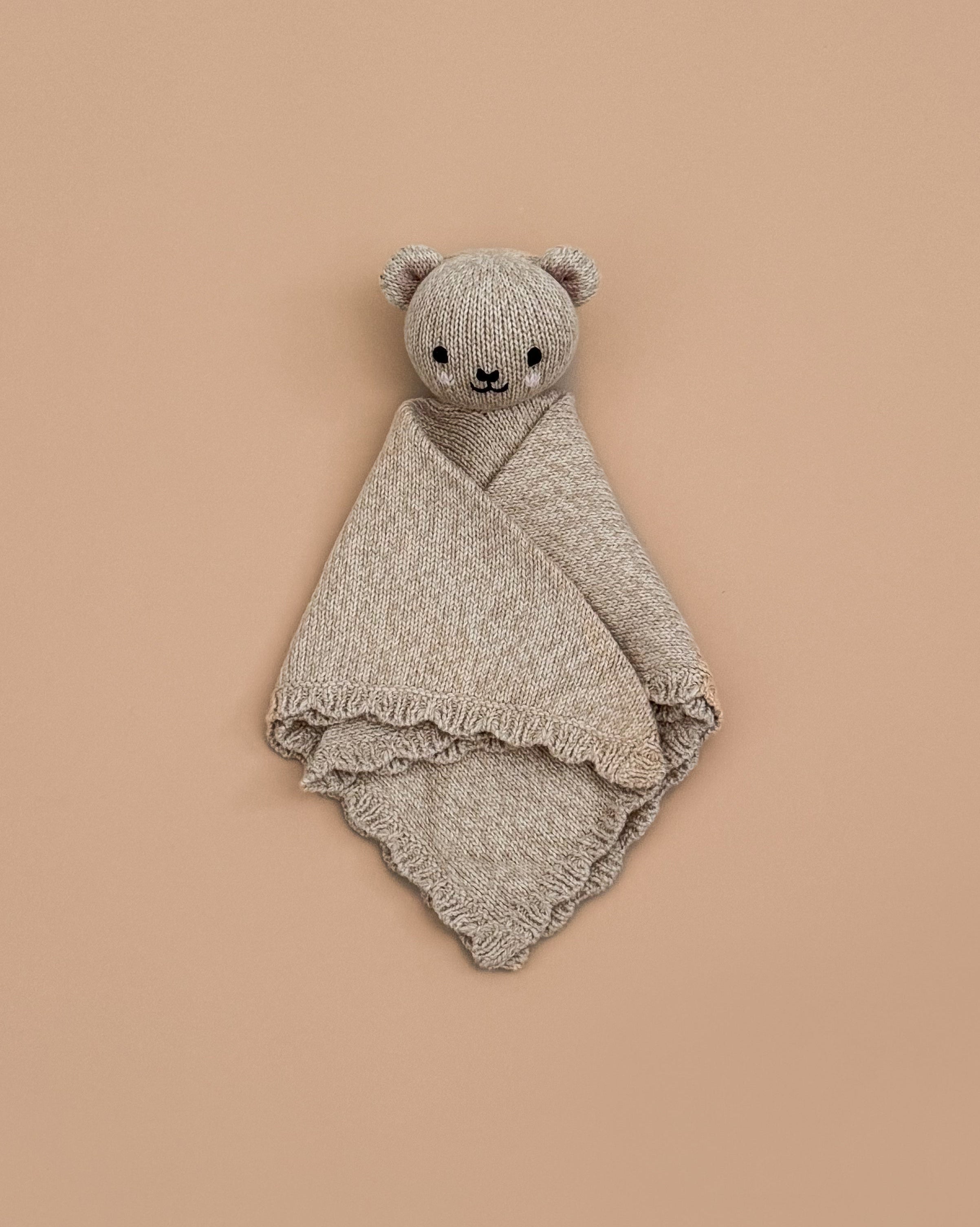 Cuddle + Kind Organic Cotton Baby Bear Lovey (Honey)