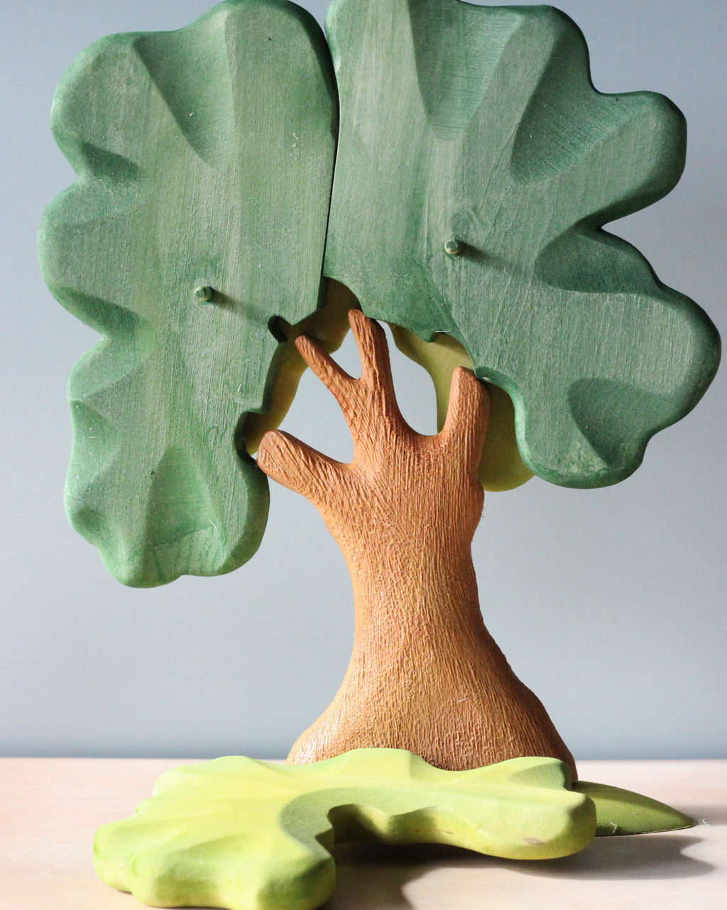 Bumbu Handmade Wooden Extra Large Green Oak Tree