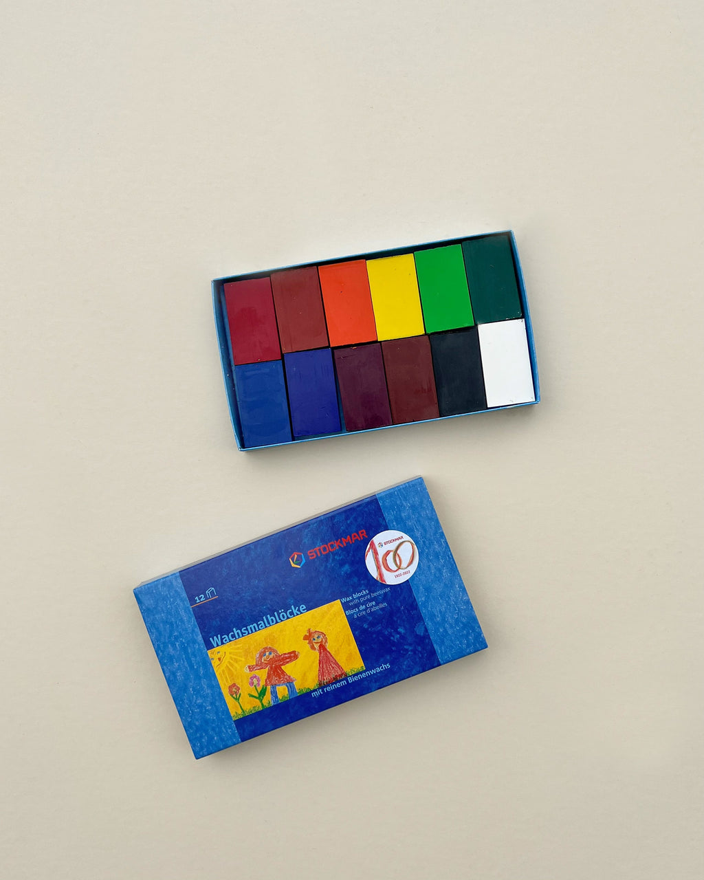 Stockmar Wax Block Crayons Box -12 Assorted