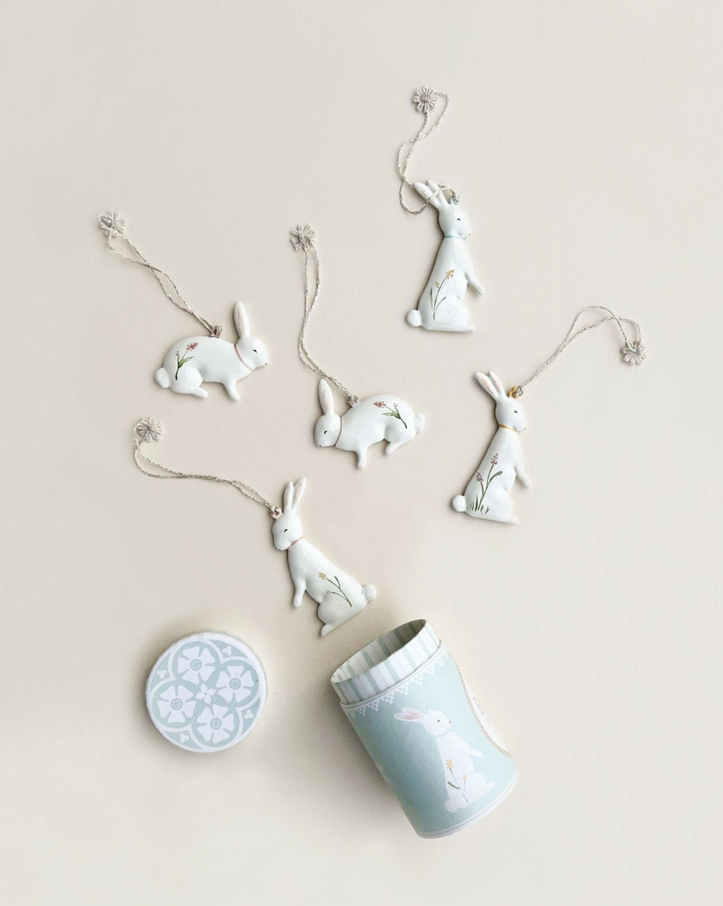 Maileg Metal Ornament Set - Easter Bunny