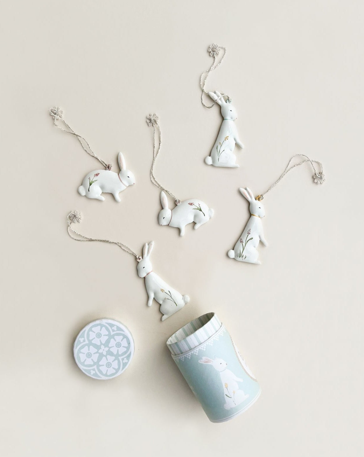 Maileg Metal Ornament Set - Easter Bunny