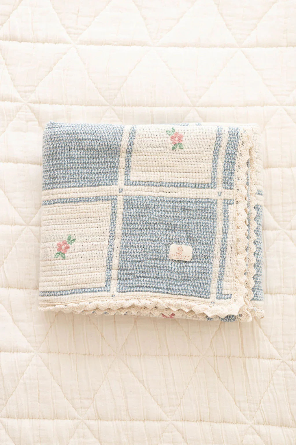 Organic Cotton Baby Blanket - Spring Bloom