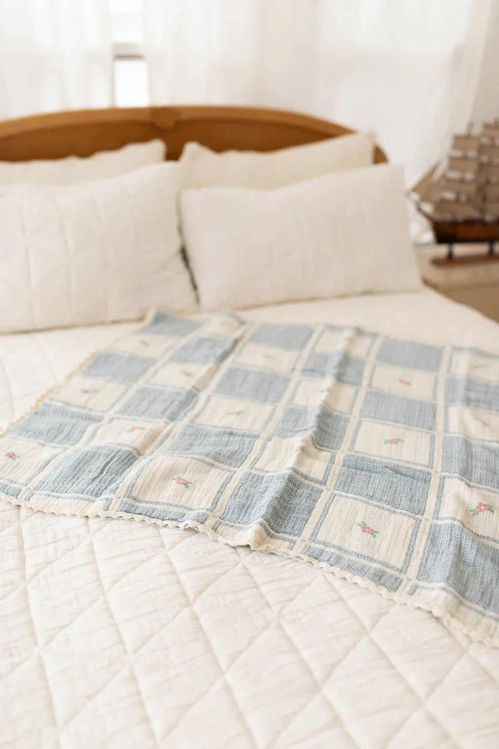 Organic Cotton Baby Blanket - Spring Bloom