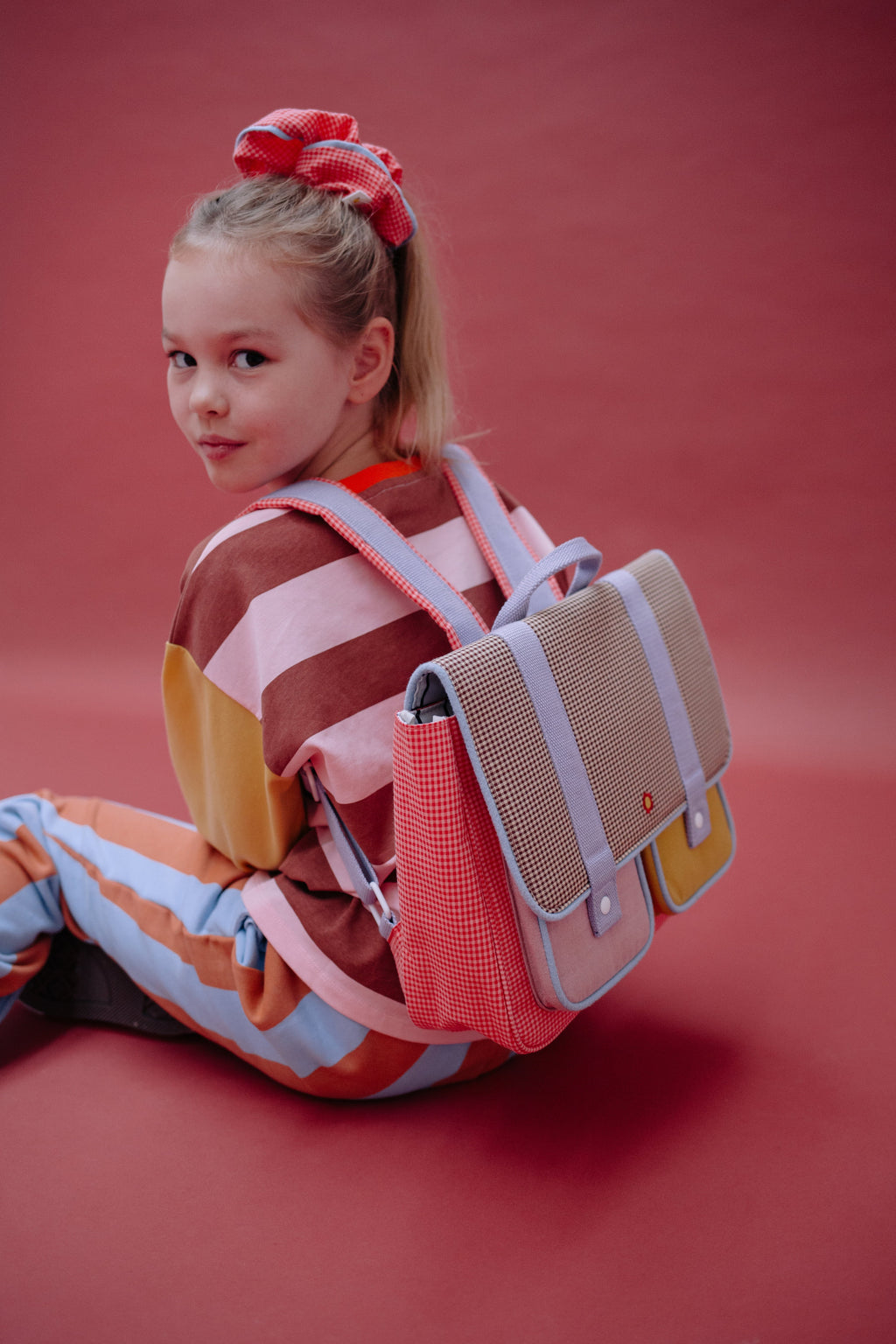 Sticky Lemon School Bag | Lemon Tree | Gingham Flower + Rose