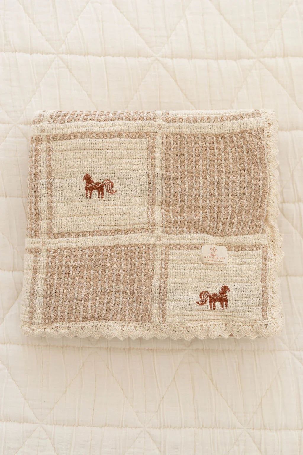 Organic Cotton Baby Blanket - Pony
