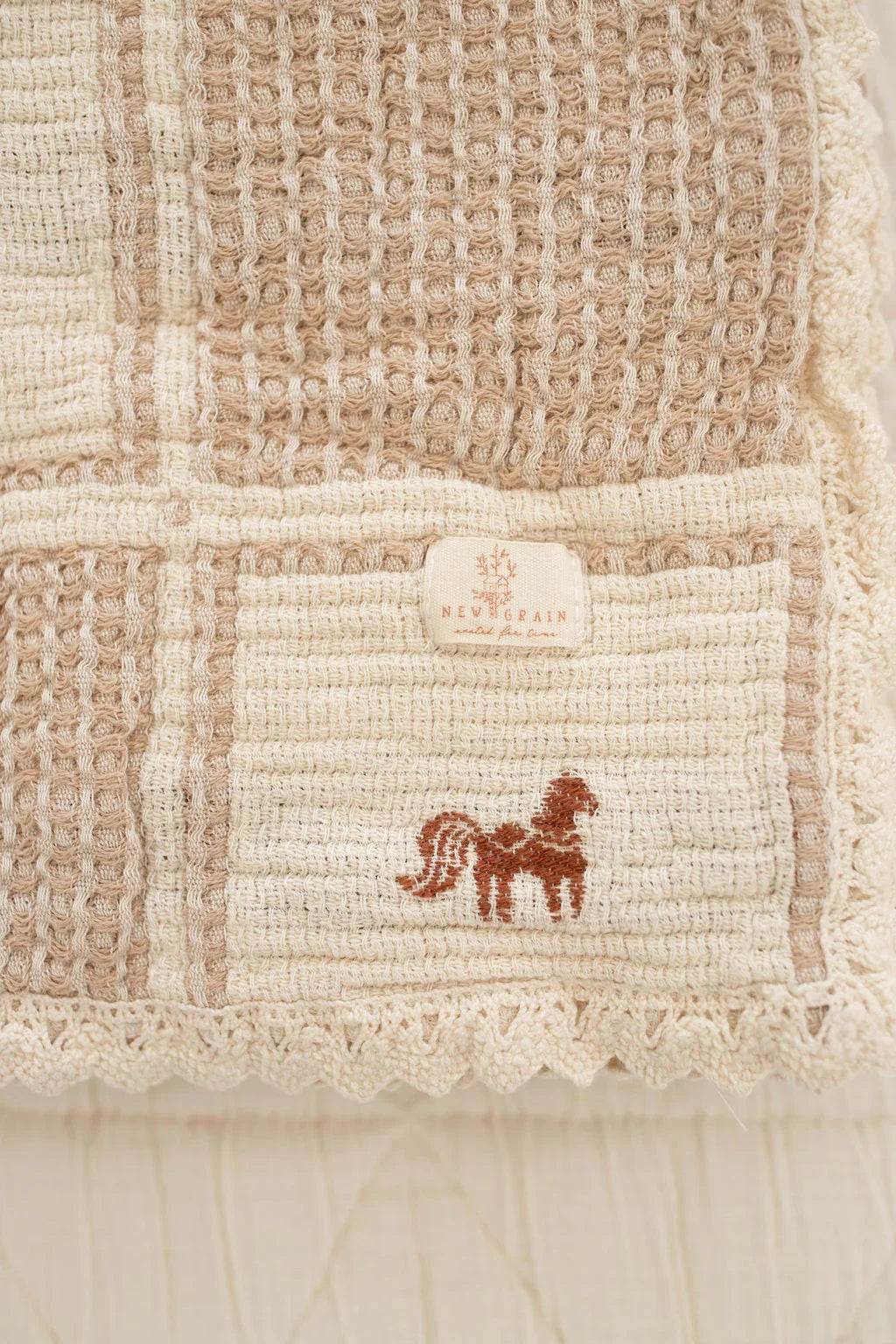 Organic Cotton Baby Blanket - Pony