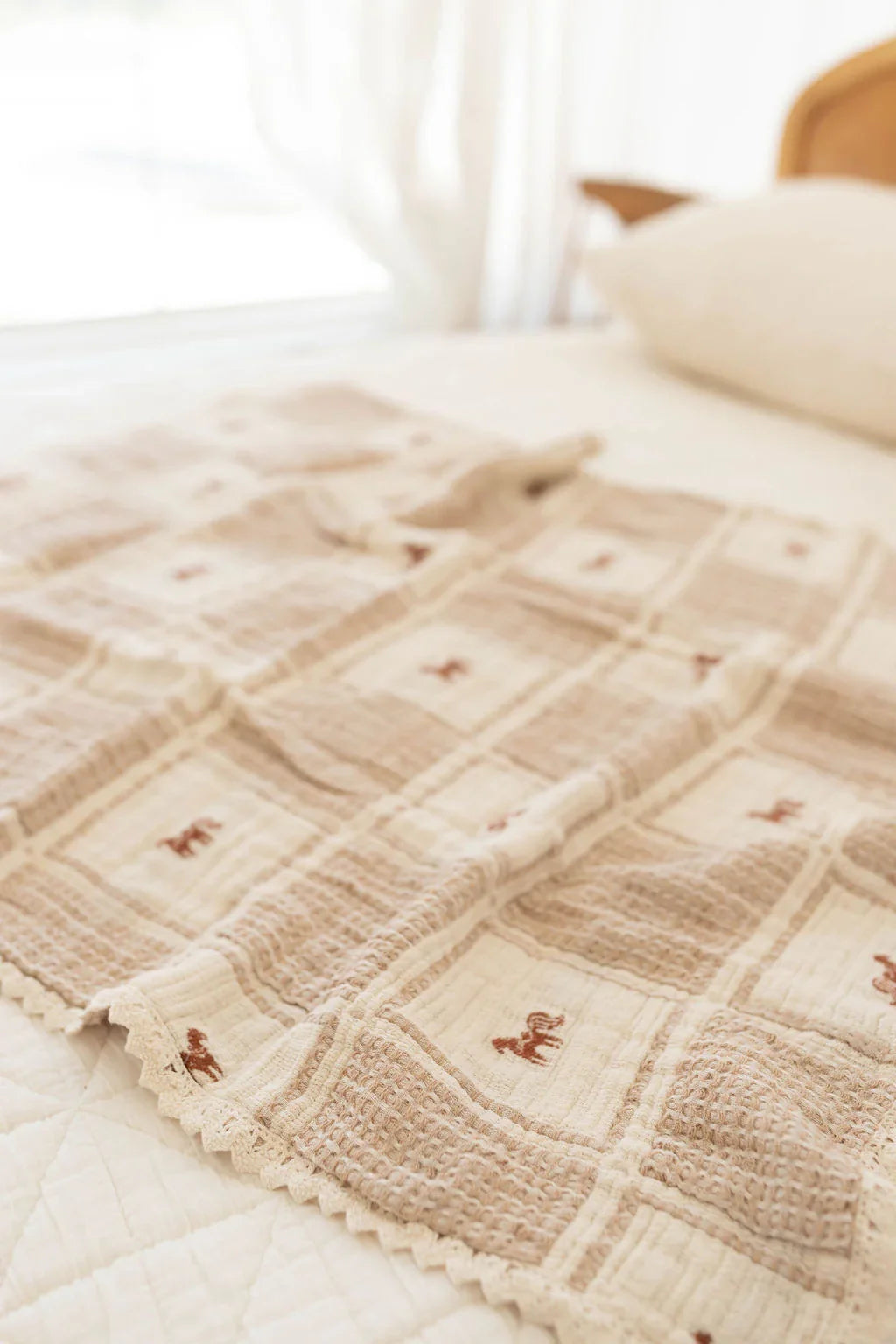 Organic Cotton Baby Blanket - Pony