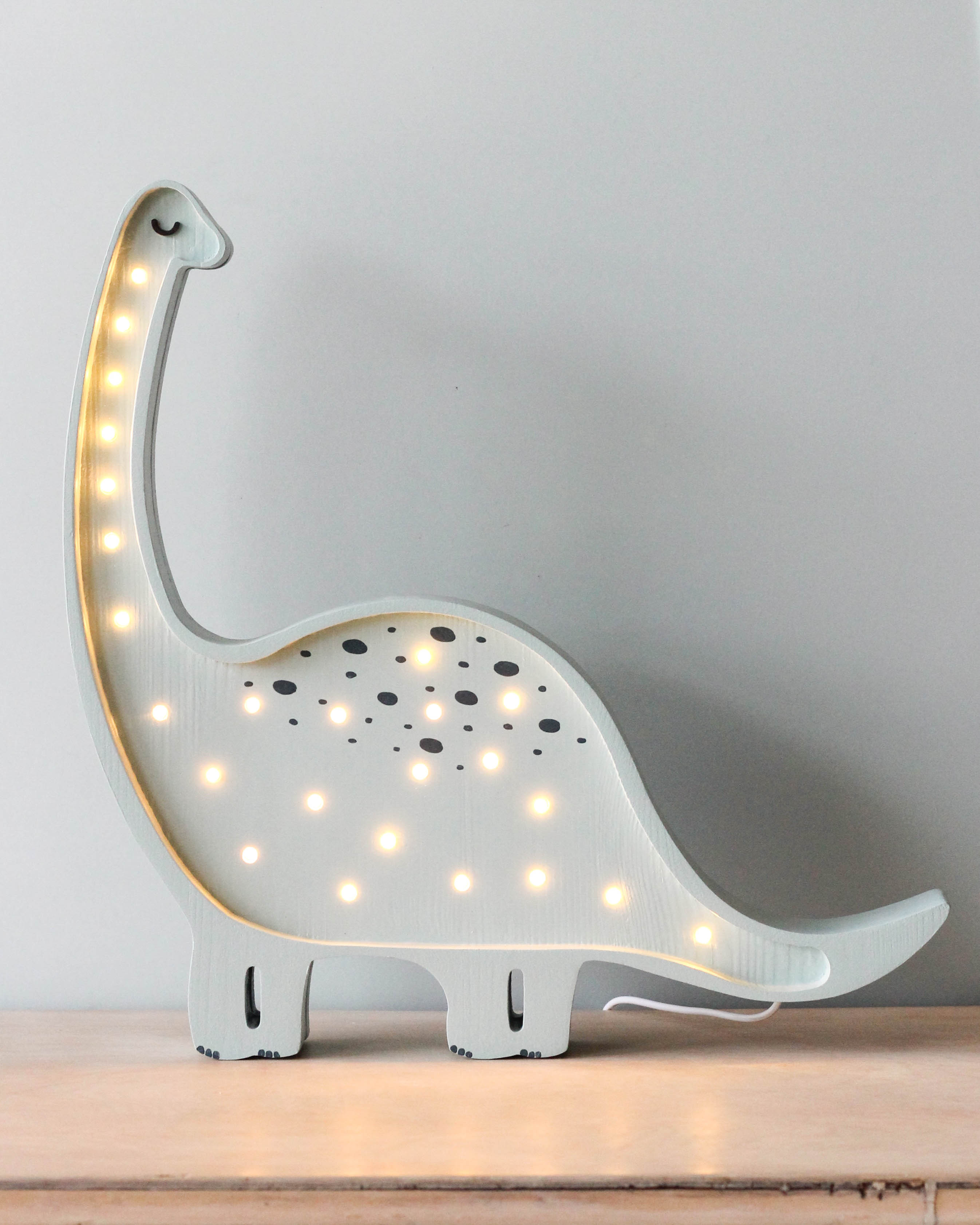 Handmade Wooden Lamp - Dinosaur